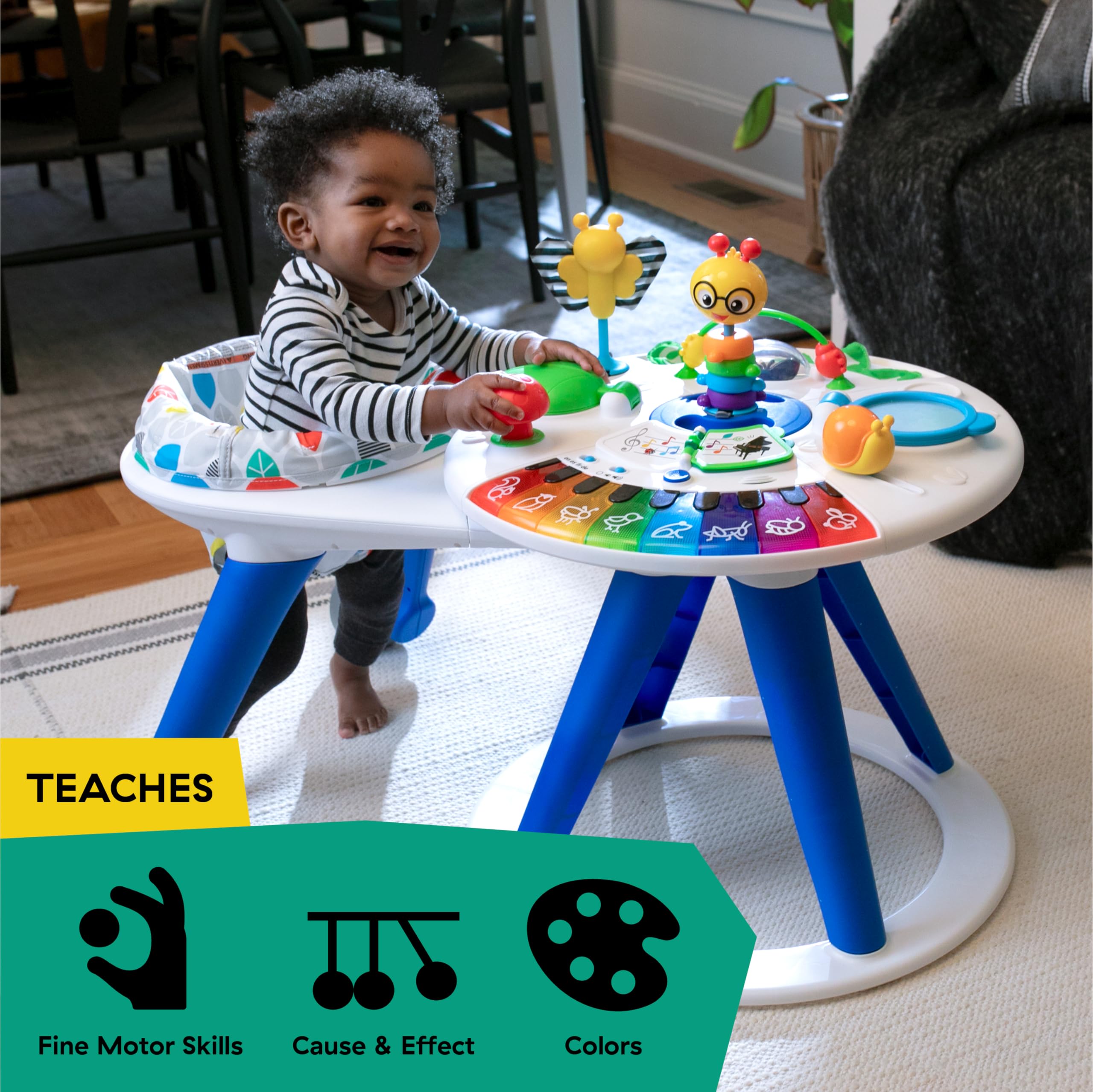 Baby Einstein light-up piano teaches colors and animals