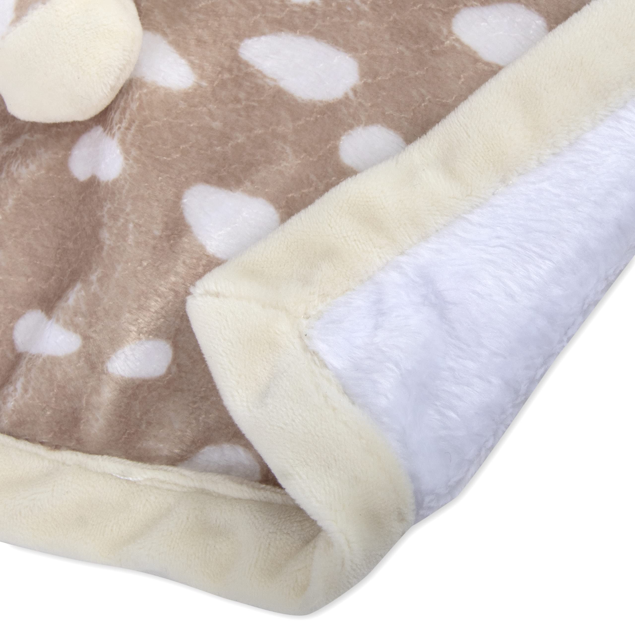Lovey blanket swaddled in crib for nap time