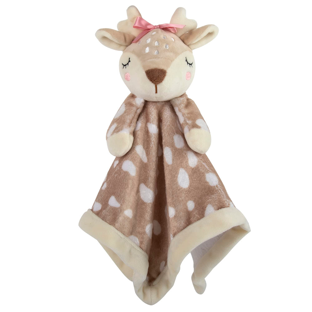 Baby Essentials Minky Animal Lovey Deer plush, comforting security during naps
