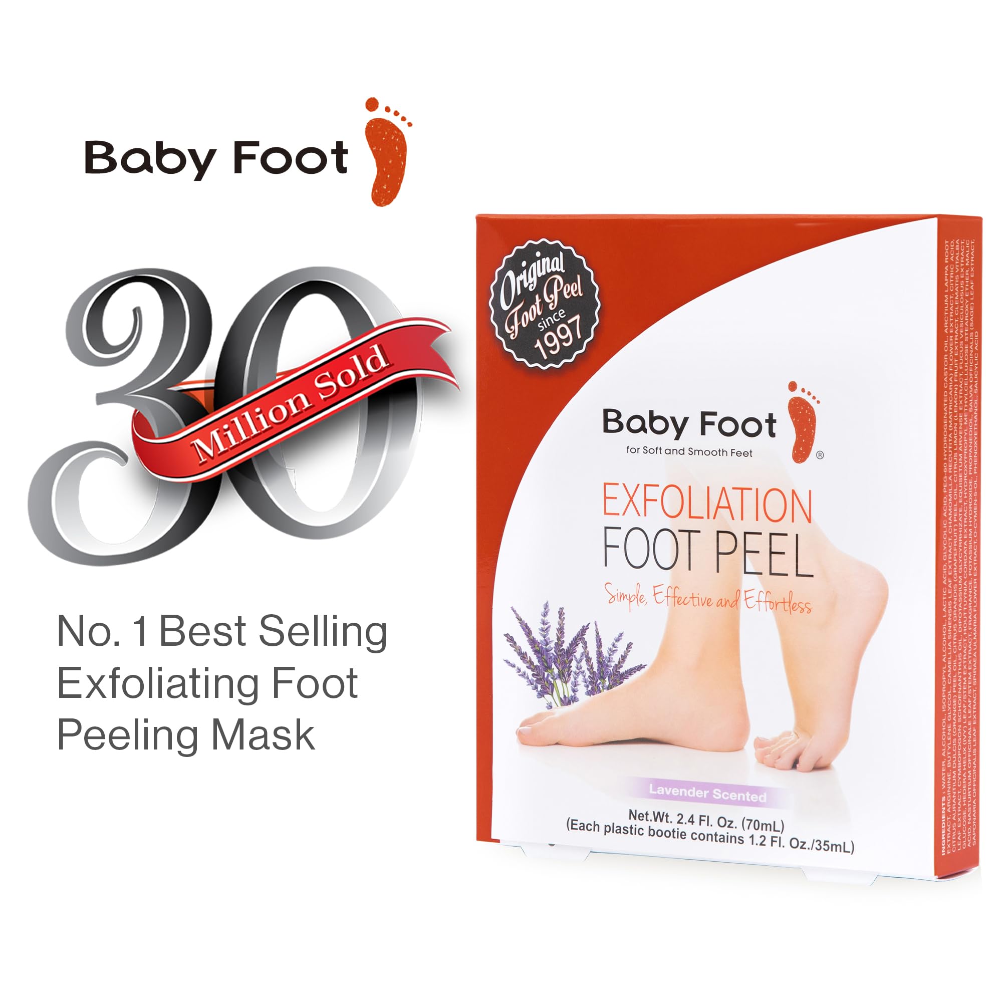 Baby Foot booties during treatment for gentle exfoliation
