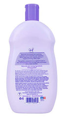 Baby Magic Calming Lotion label detail highlights paraben- and dye-free formula.
