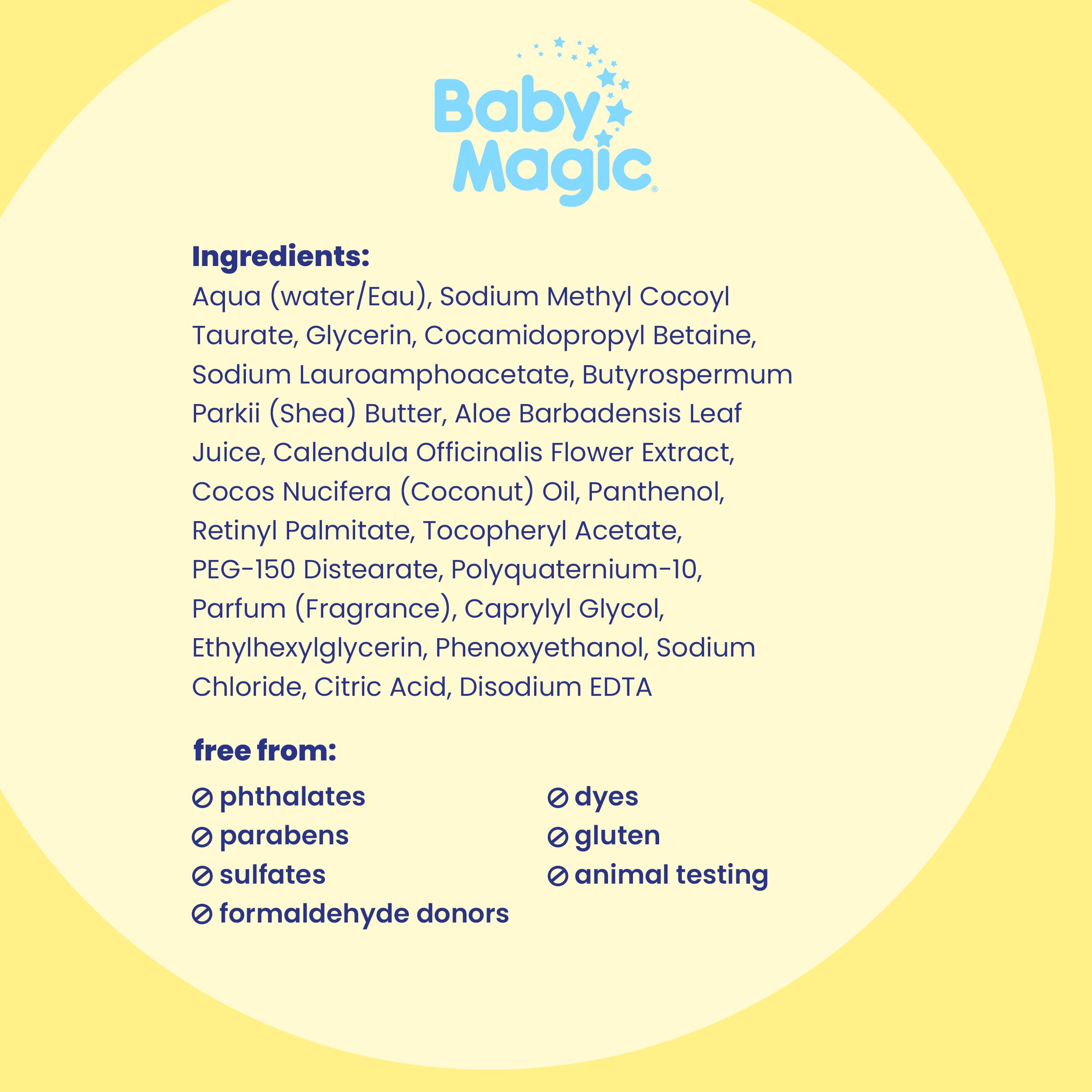 Baby Magic Soft powder scent image conveys comforting bath experience.