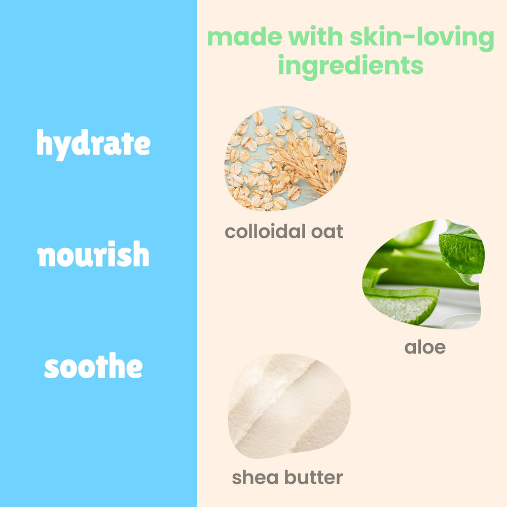 Foamy texture of Baby Magic wash during bath for soft skin