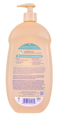 Pouring Baby Magic wash for a calm bath time lather