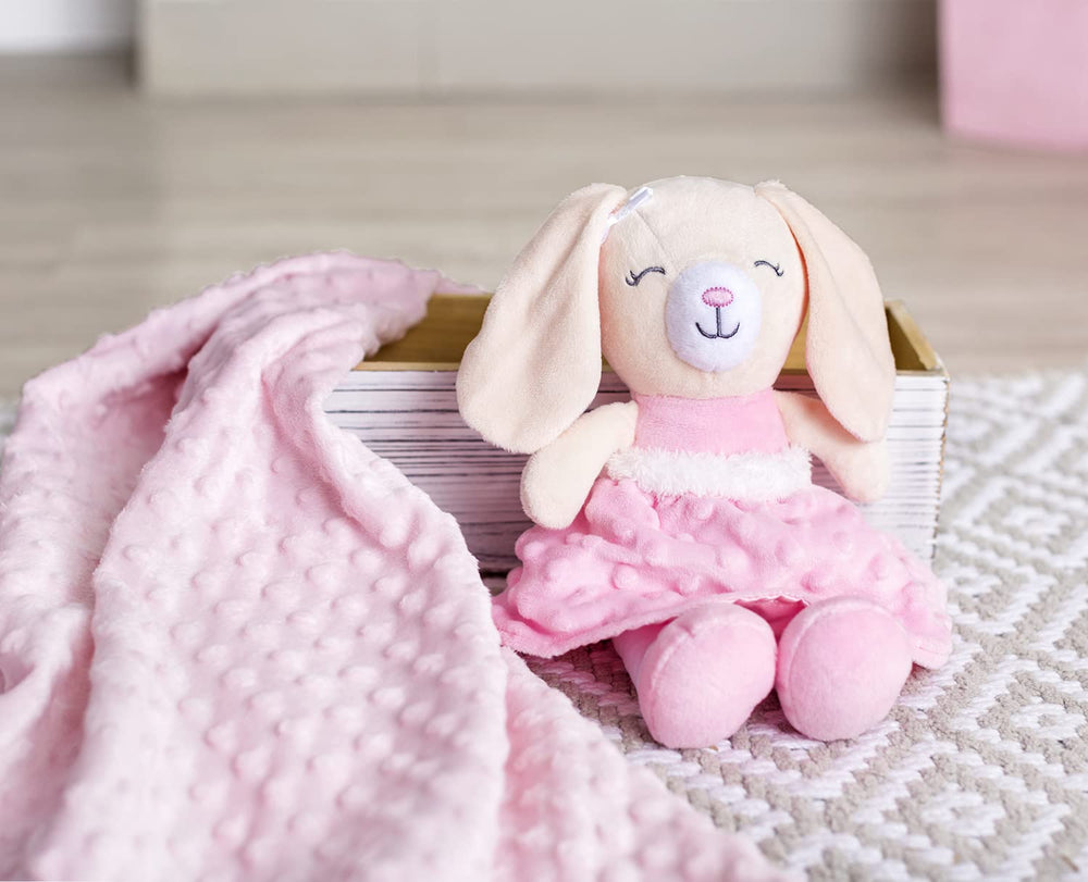 Baby Starters soft-textured skirt with satin lining supports gentle tactile exploration.