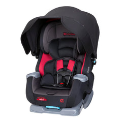 Baby Trend Cover Me built-in canopy shade on car seat for sunny trips