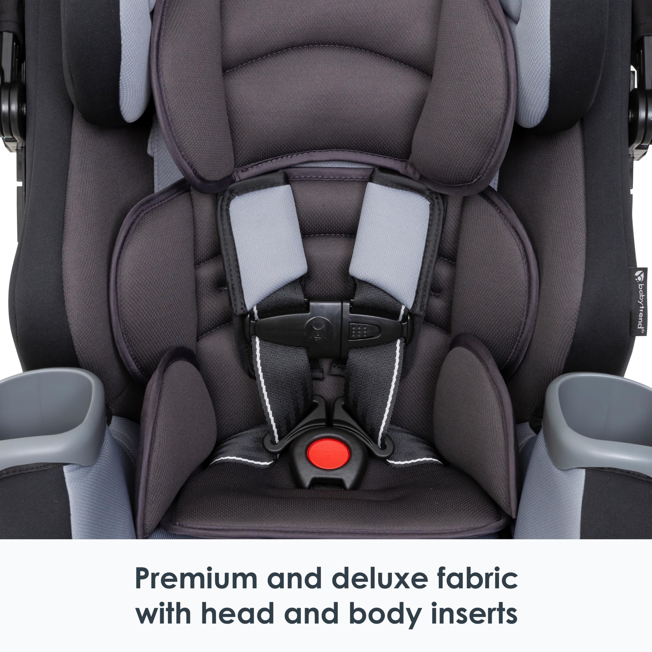 Baby Trend Cover Me rear-facing infant mode supports 4 18 lb