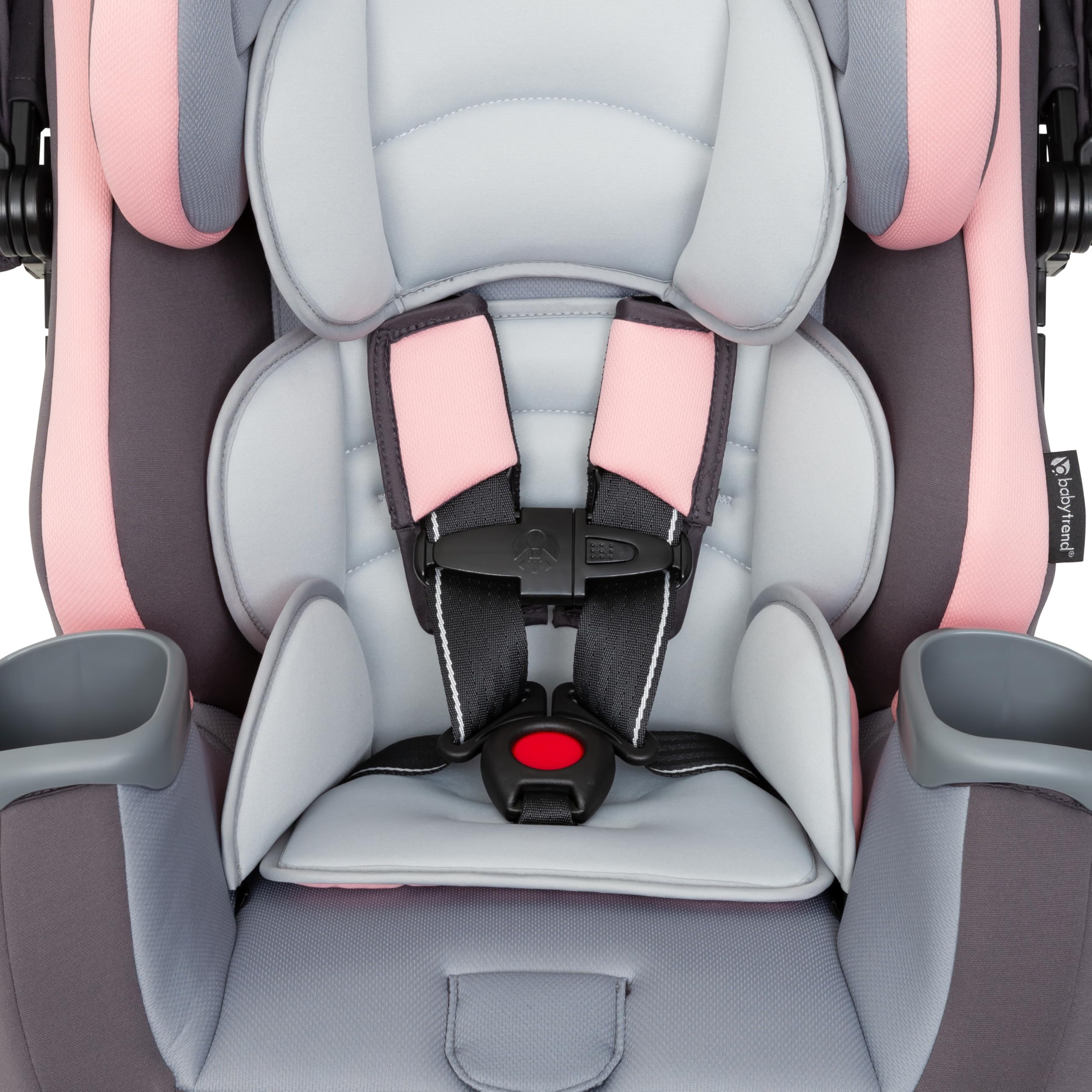 Baby Trend Cover Me zero radius recline and flip foot in use