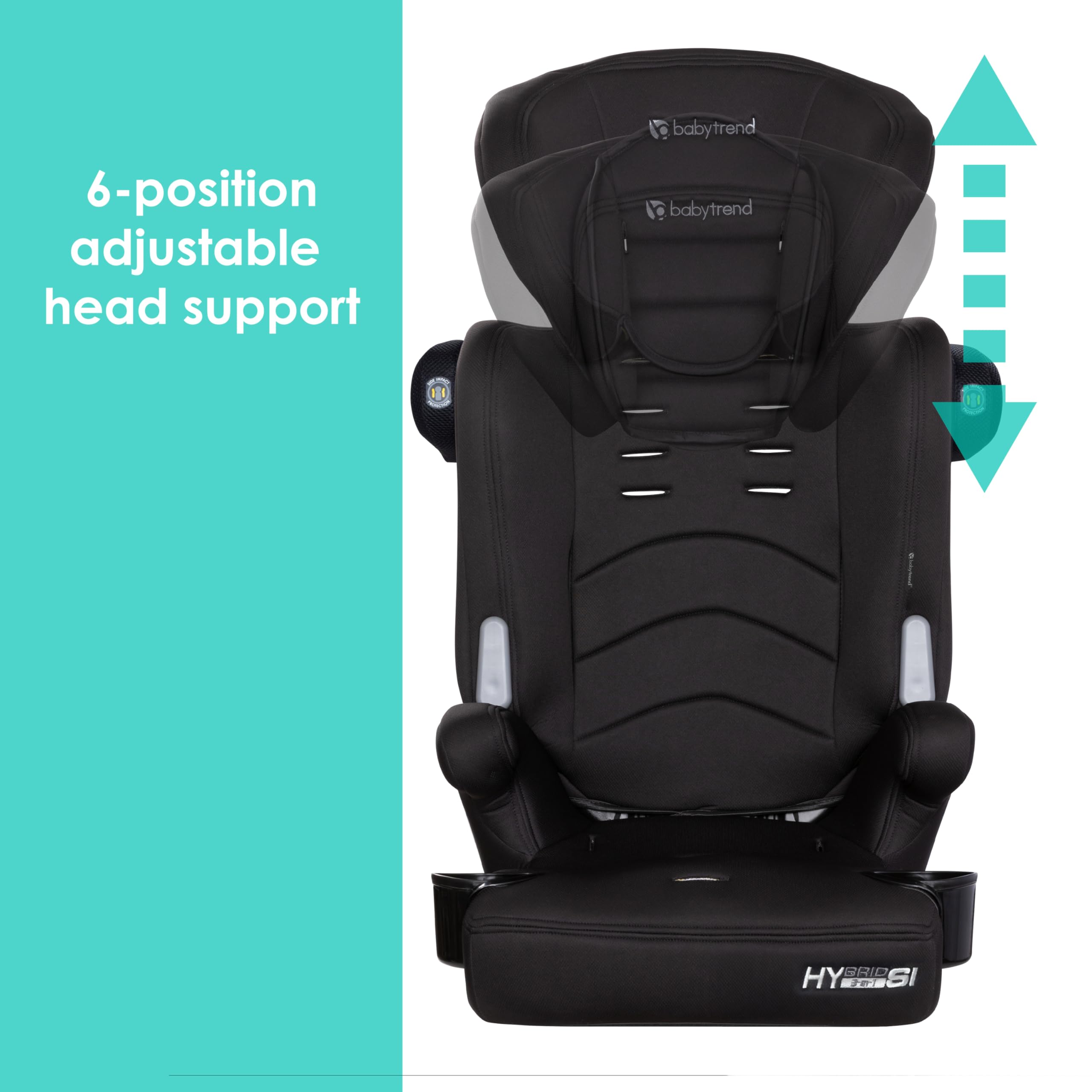 Baby Trend Hybrid SI booster seat easy-install in seconds for busy families