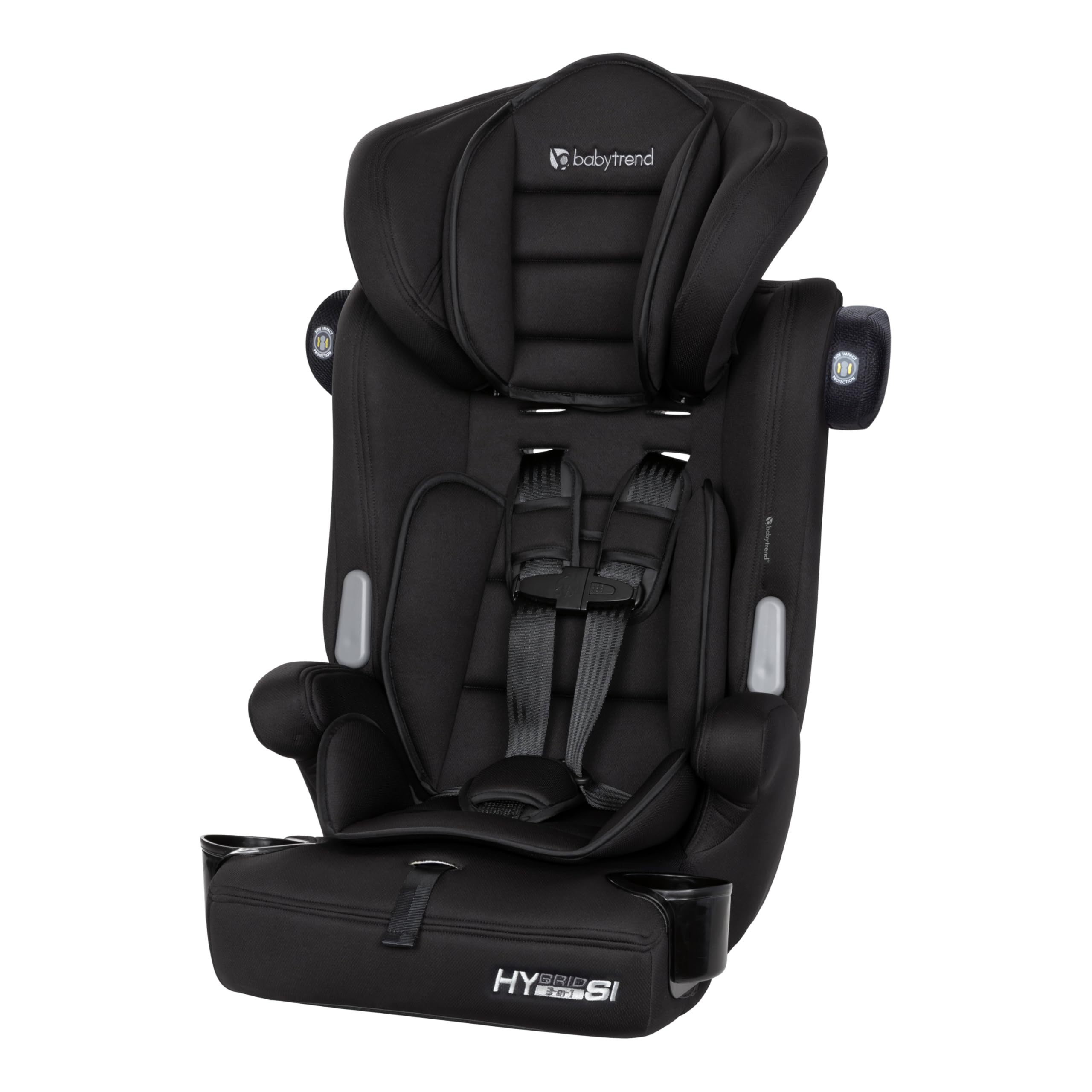Baby Trend Hybrid SI booster seat in Hoboken Black with side-impact design for safer everyday car trips