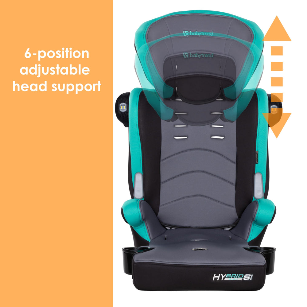 Baby Trend Hybrid SI 3-in-1 booster seat Hoboken Teal growing-rider fit for comfort