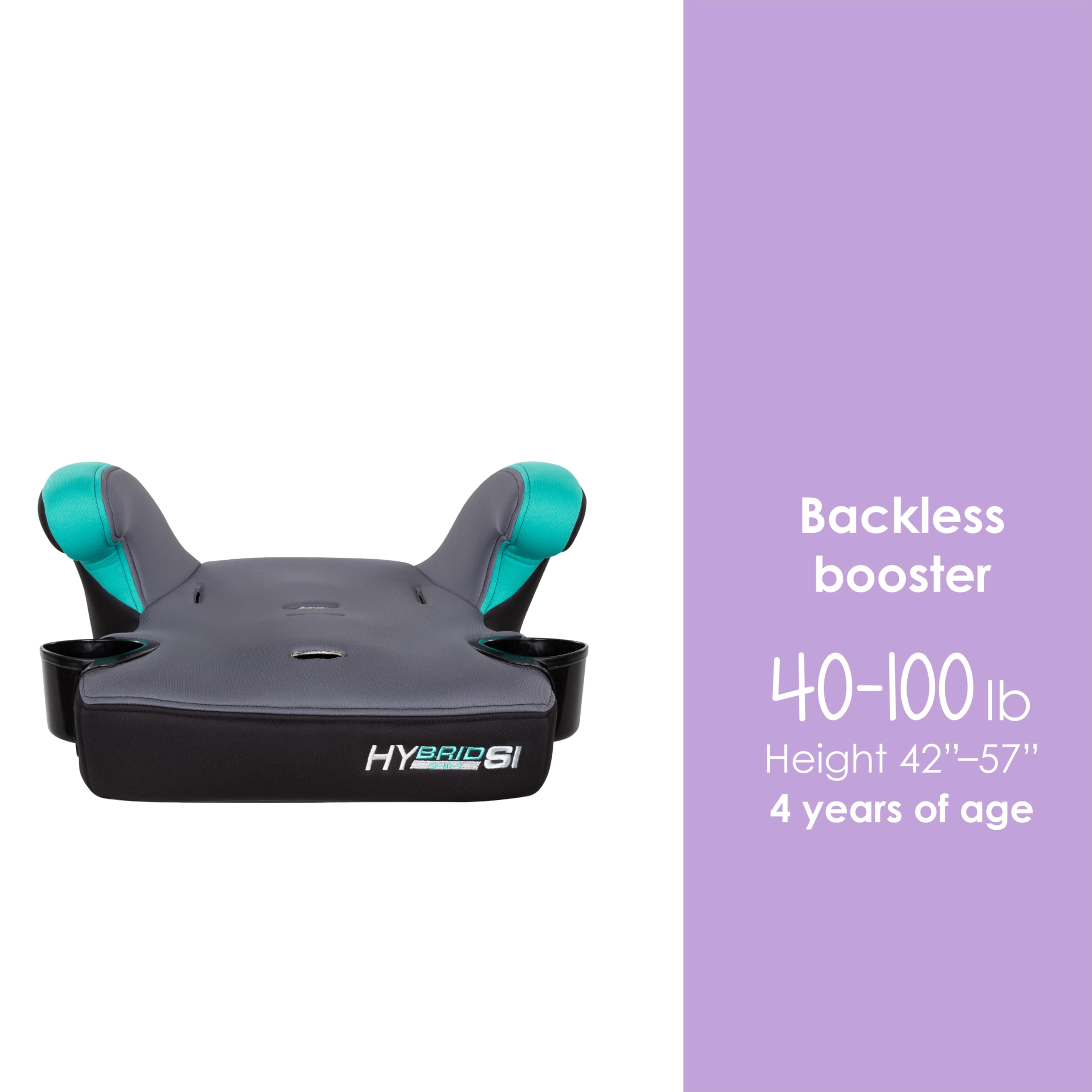 Baby Trend Hybrid SI 3-in-1 booster seat Hoboken Teal side-impact protection for daily trips