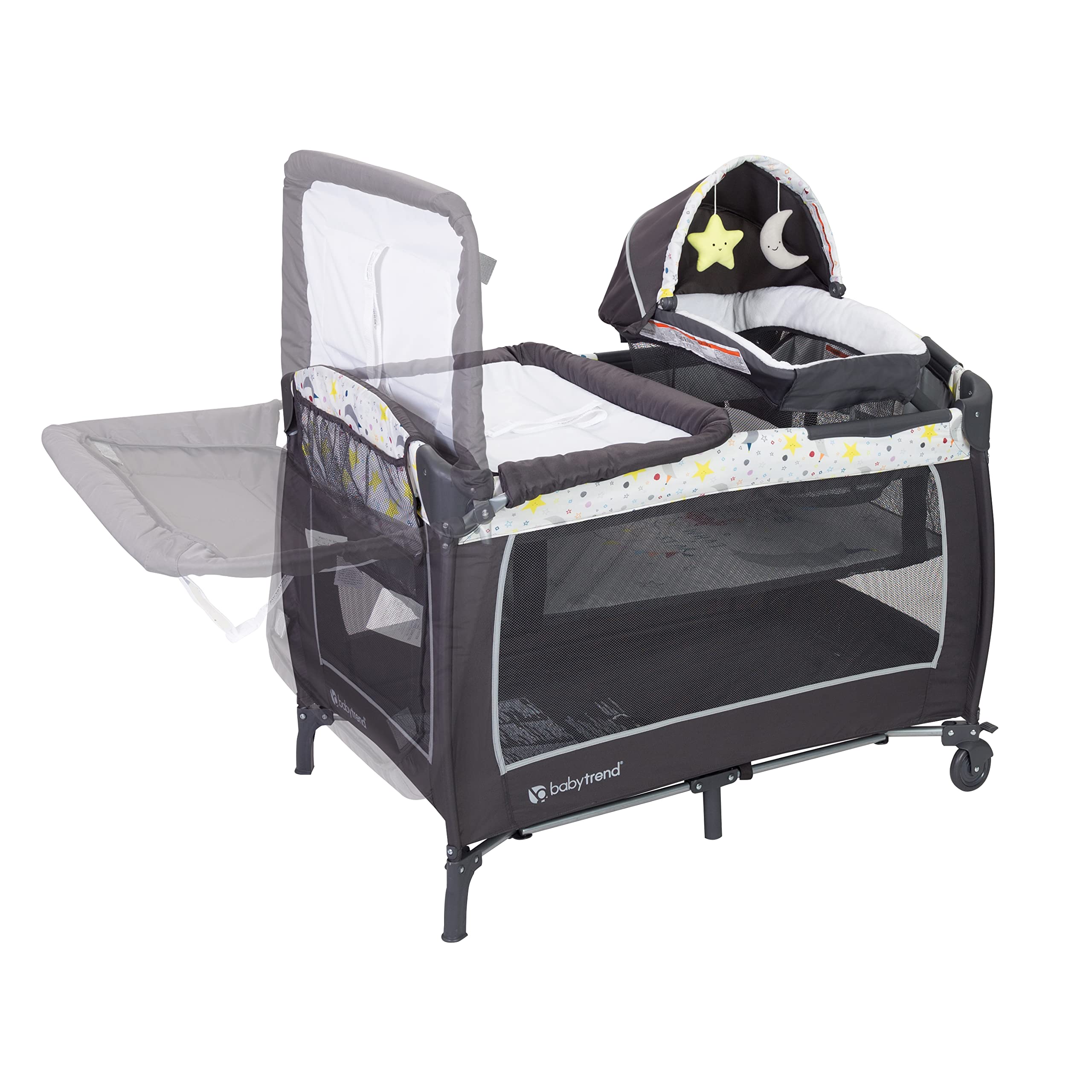 Foldable Lil' Snooze Deluxe II with travel tote bag for portability