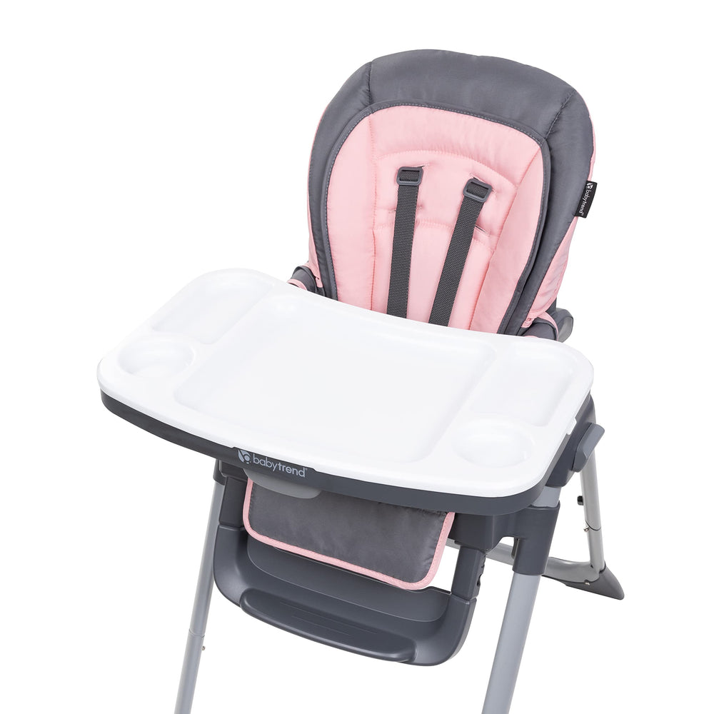 Baby Trend Sit Right 2.0 3-point harness enhances safety during feeding
