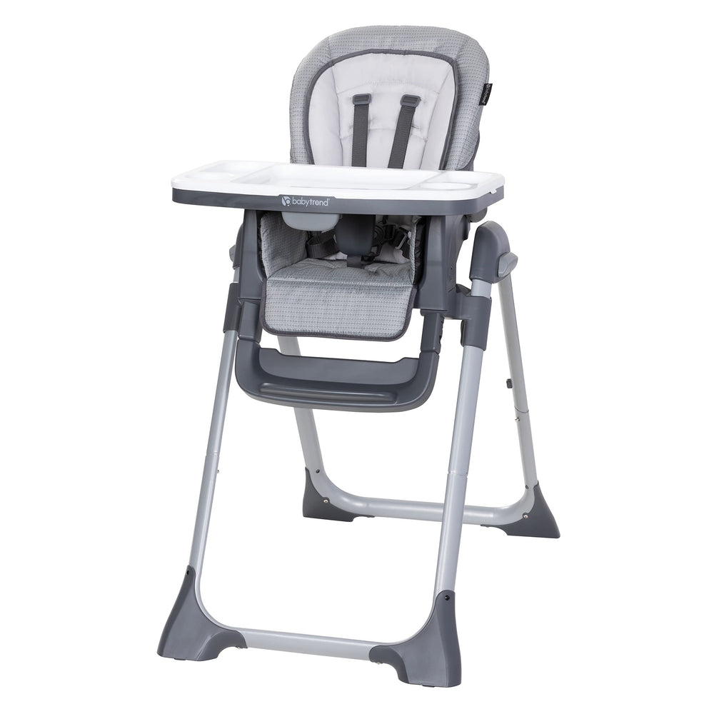 Baby Trend Sit Right 2.0 high chair fully assembled for quick family mealtimes.
