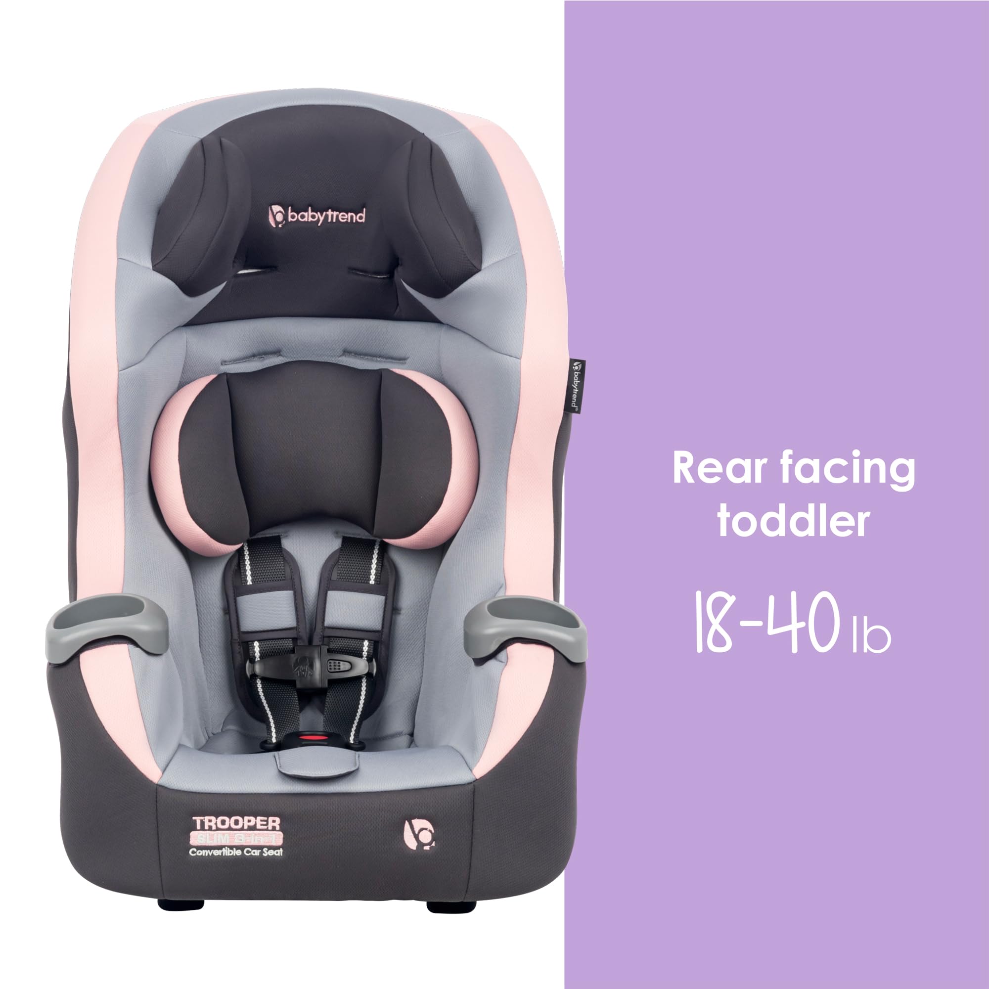 Baby Trend Trooper compact-vehicle-fit helps maximize back-seat space.