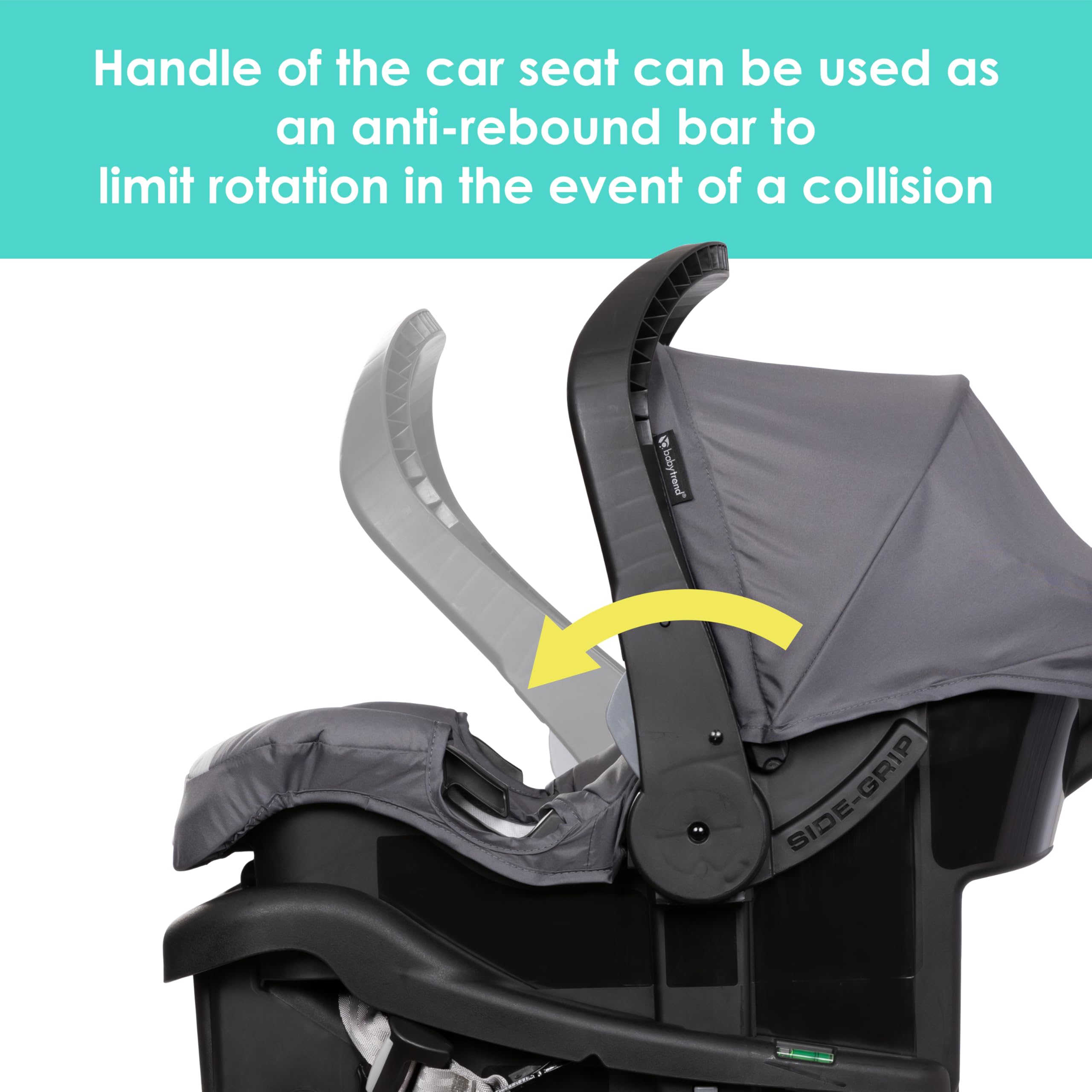 Slim-fold one-hand feature on Baby Trend Venture 3-Wheel Stroller