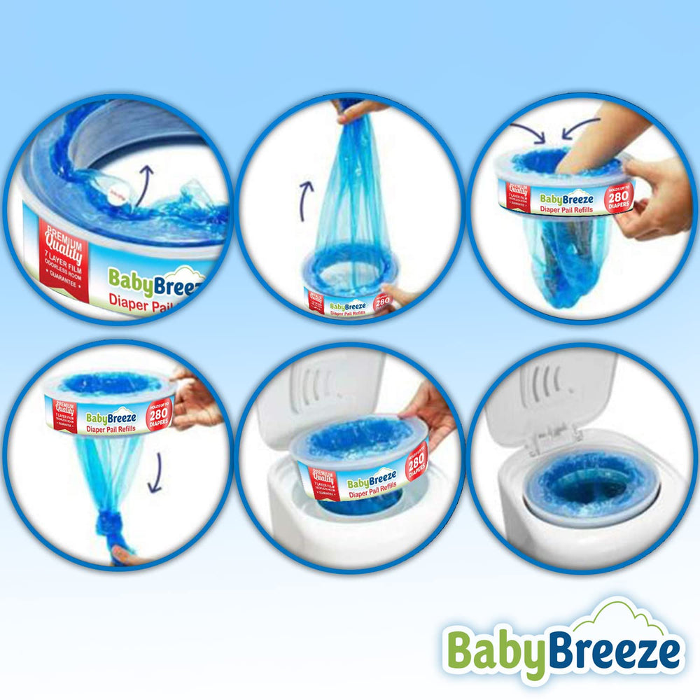 BabyBreeze refill compatible with Munchkin Step and Pail.