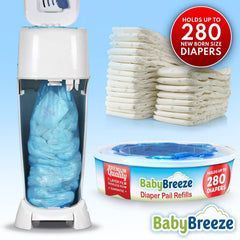 BabyBreeze odor-absorbing refill bags keeping the nursery fresh.