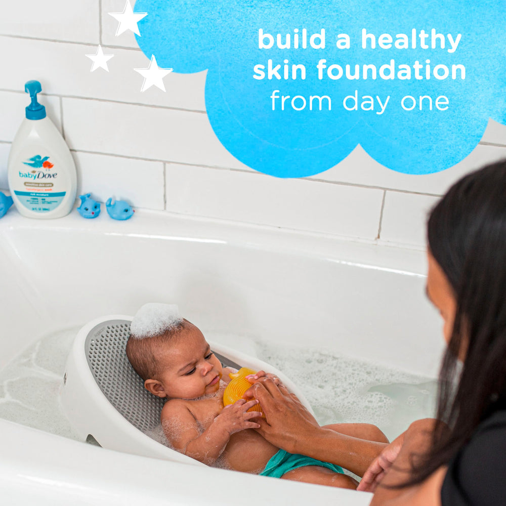 Creamy texture close-up emphasizing nourishing ingredients for baby skin