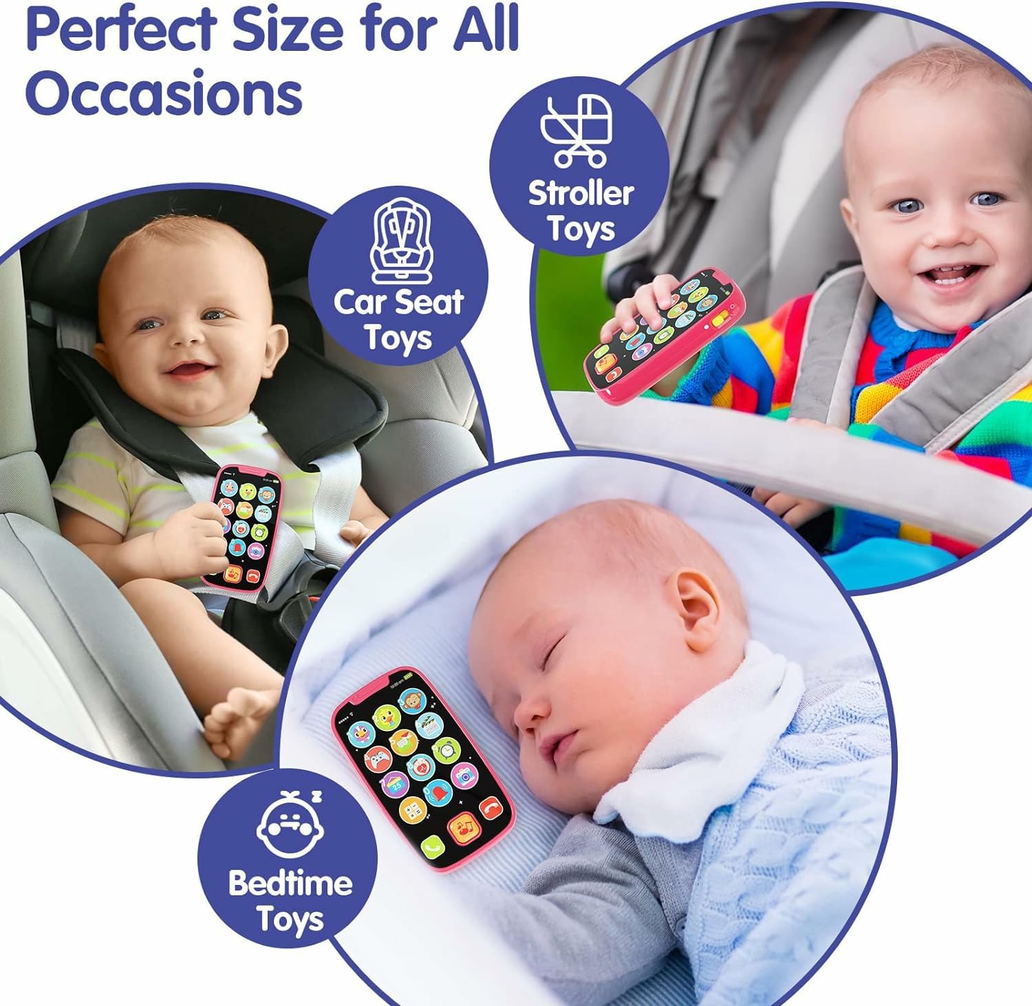 BABYFUNY safe smooth edges design protects tiny hands during exploration.