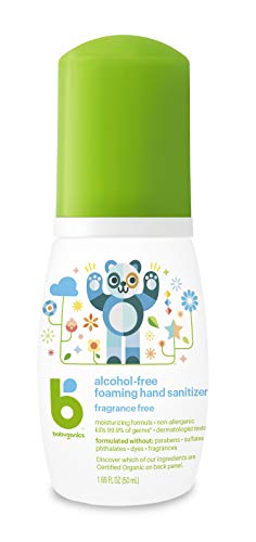 Babyganics alcohol-free sanitizer foaming formula ideal for sensitive skin