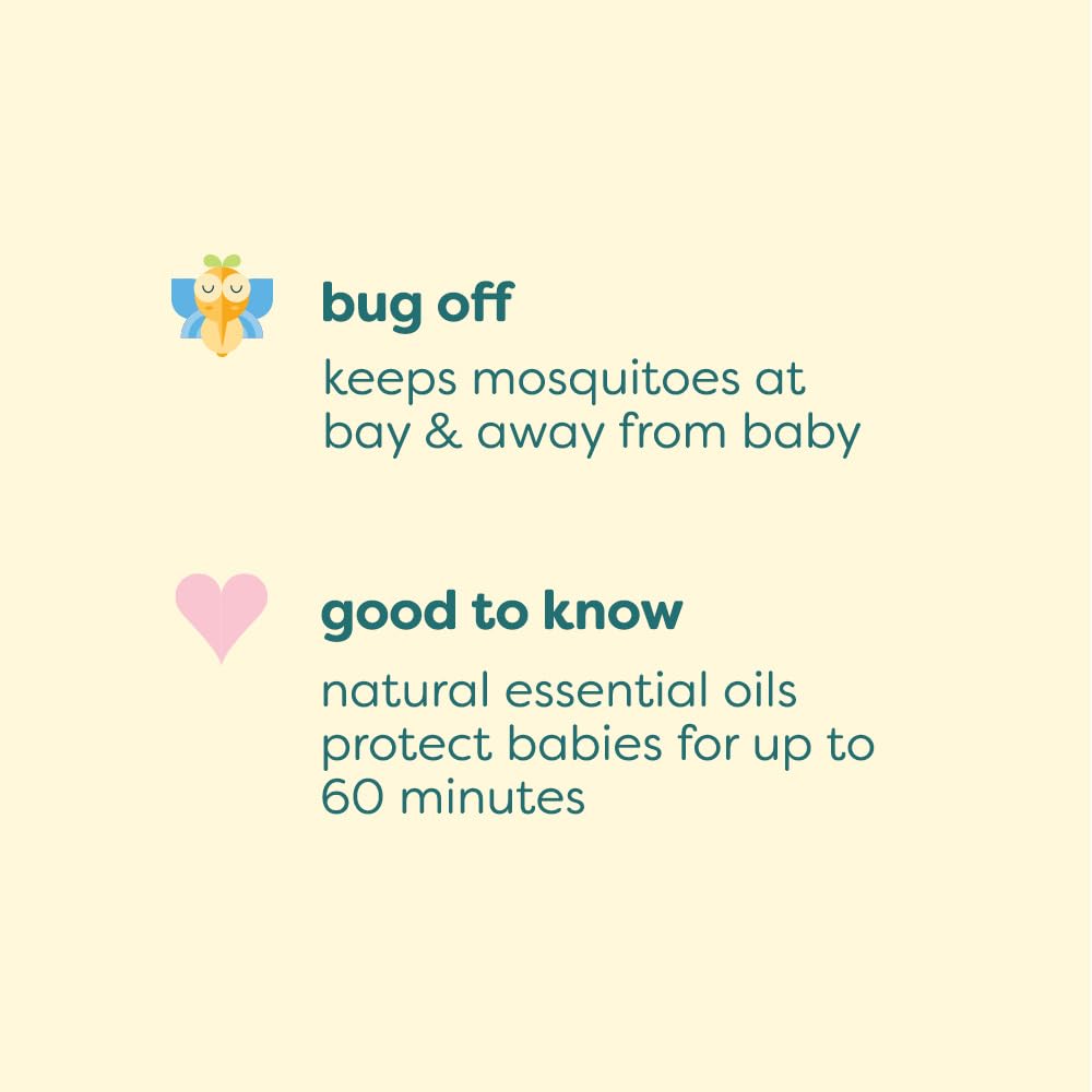 Close-up of BabyGanics mosquito repellent lotion with SPF 50 and quick rub-in.