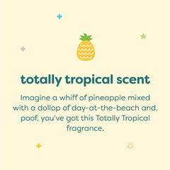 Babyganics SPF 50 label highlights broad UVA/UVB protection for active kids.