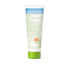 BabyGanics SPF 50 mineral sunscreen lotion, closeup label, fragrance-free protection for sensitive skin