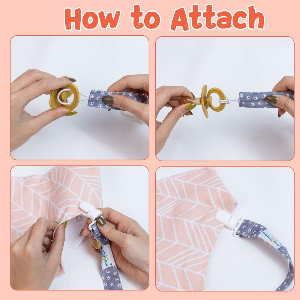 Babygoal multifunctional use pacifier clip doubles as teether and more