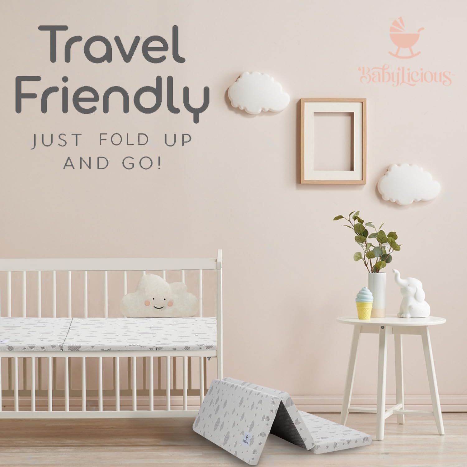 Babylicious rounded edges ensure snug fit in most playards without gaps.