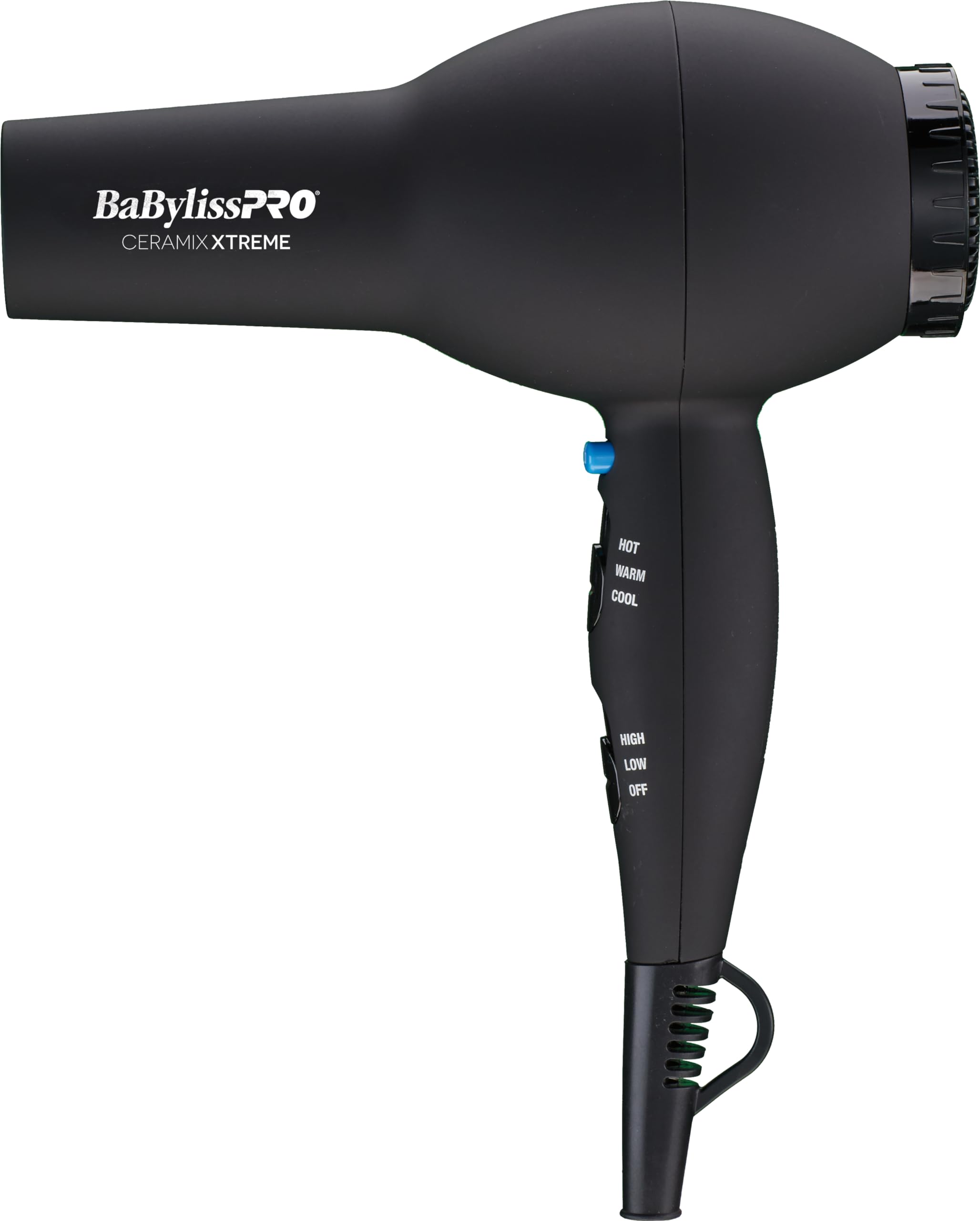 BaBylissPRO Ceramix Xtreme with concentrator nozzle for precise styling and smooth airflow