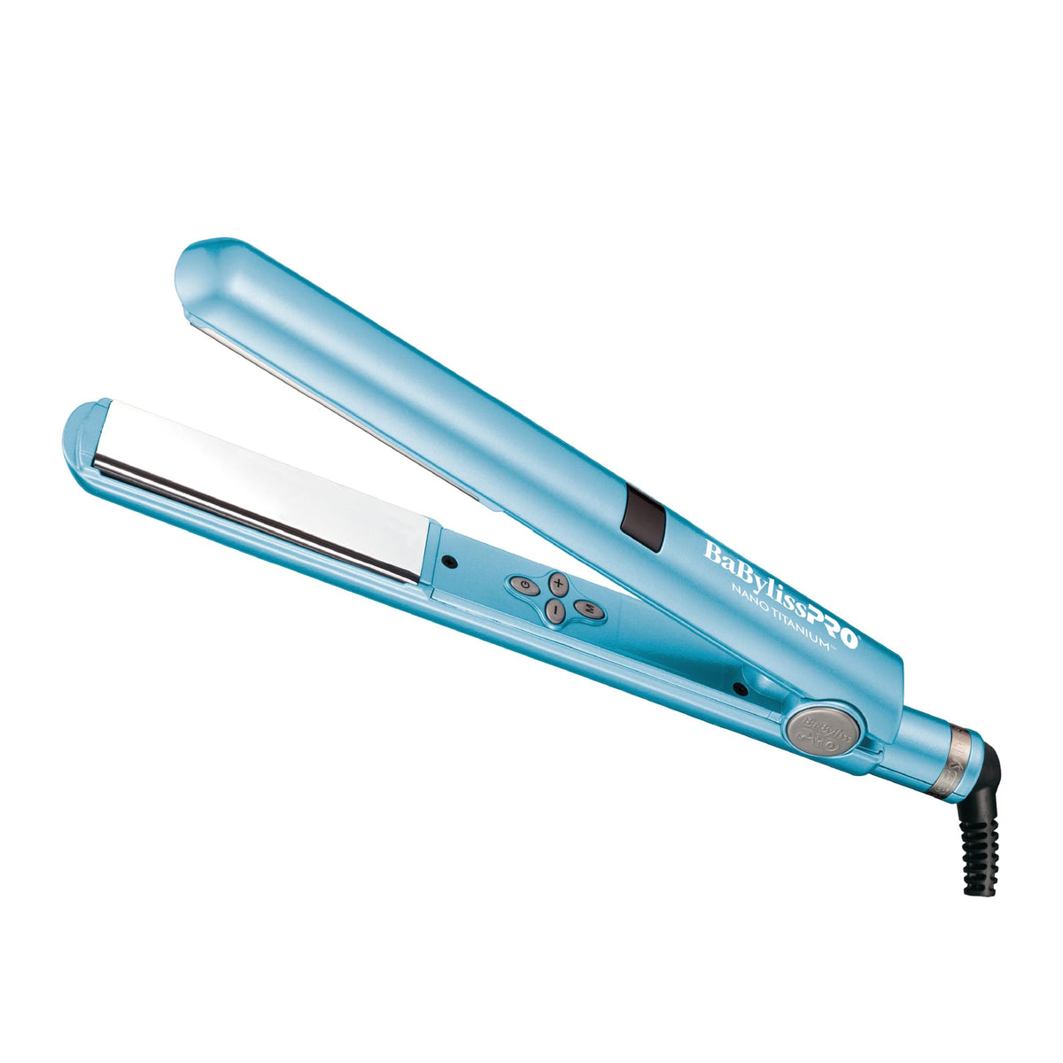 BaBylissPRO Nano Titanium digital straightener front view for sleek, salon-ready results