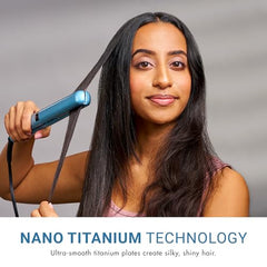 BaBylissPRO Nano Titanium plates close-up showing smooth glide and even heat