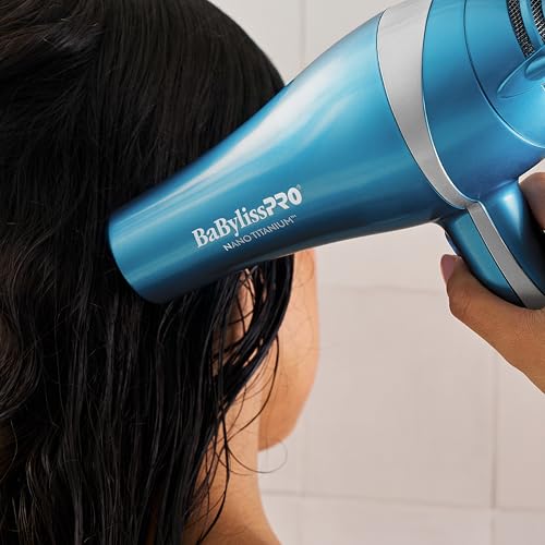 BaBylissPRO Nano Titanium Hair Dryer with ionic technology for smoother results.