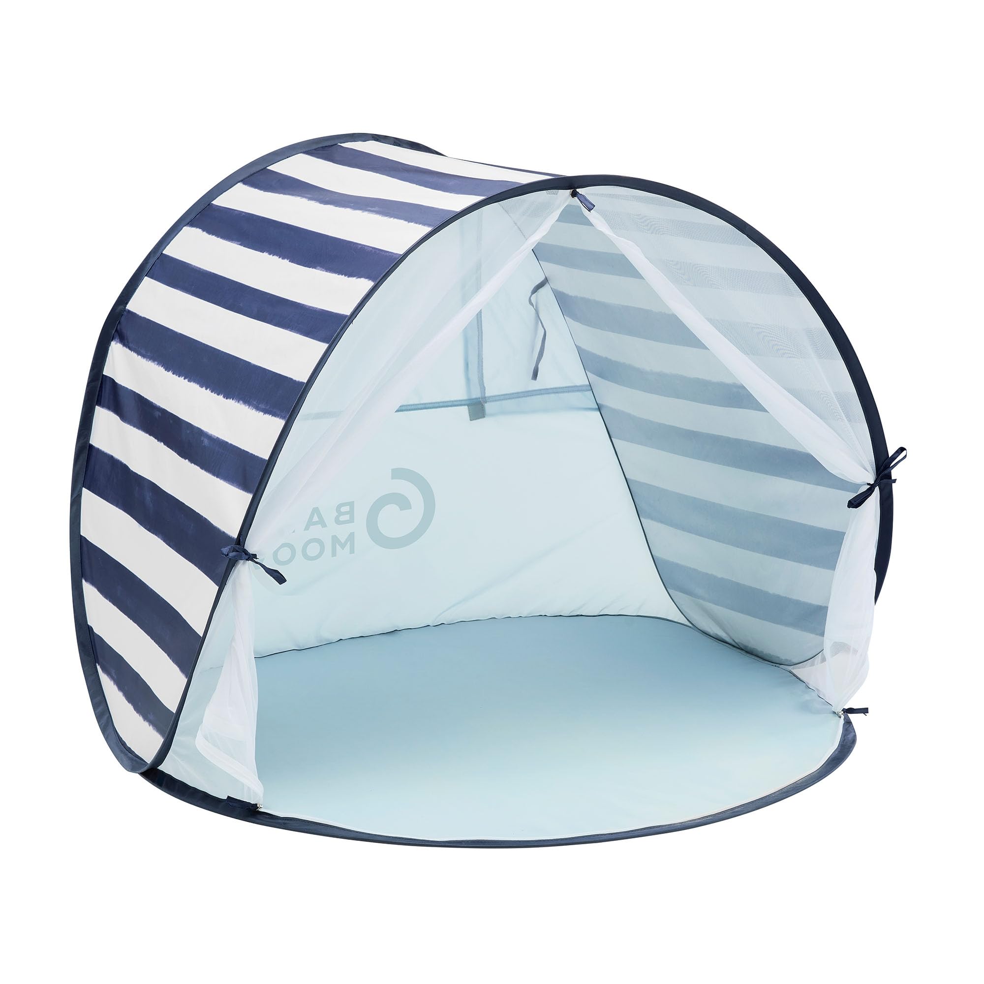 Babymoov anti-UV tent front view offers UPF 50+ sun protection for babies.