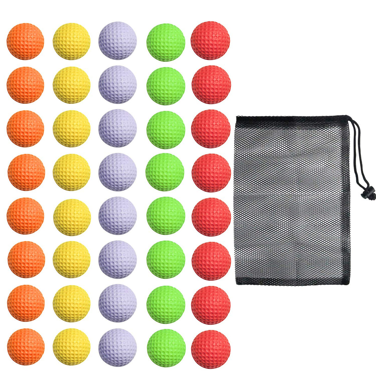 Bac-kitchen foam golf ball multi-color set for safe indoor practice