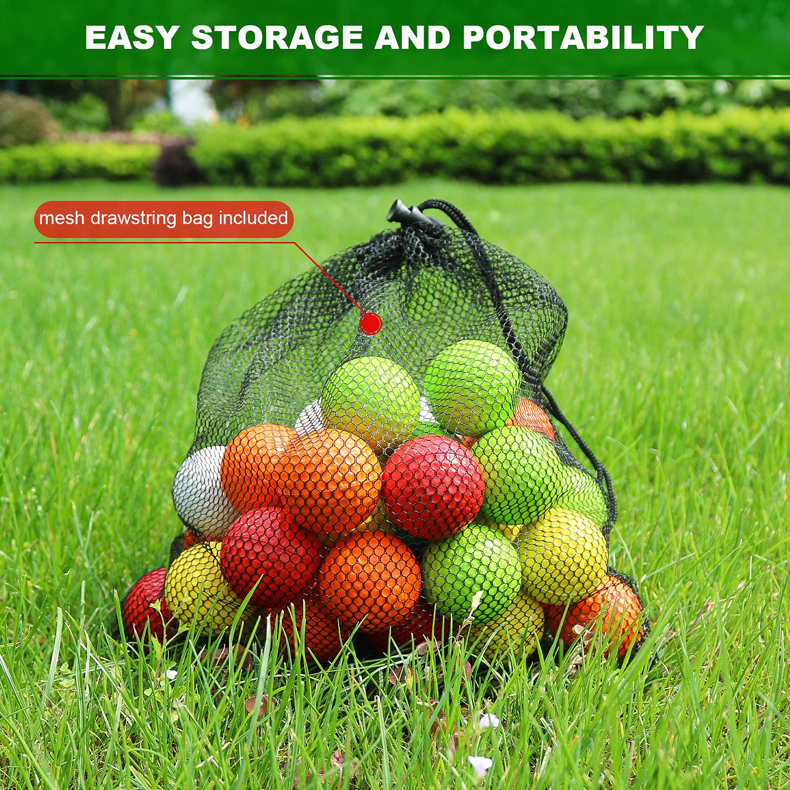 Bac-kitchen foam golf ball multi-color kit for kids' swing training