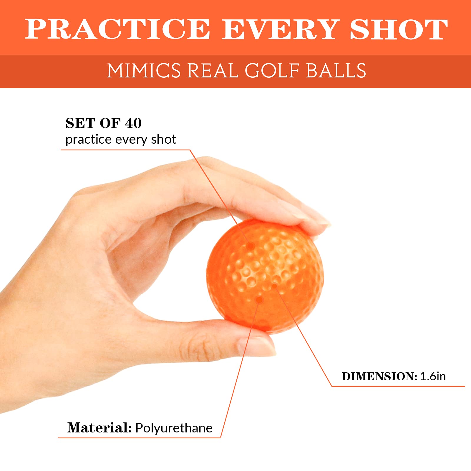 Bac-kitchen foam golf balls in multiple colors ideal for kids' practice