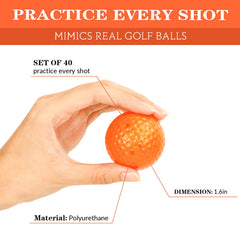 Bac-kitchen foam golf balls in multiple colors ideal for kids' practice
