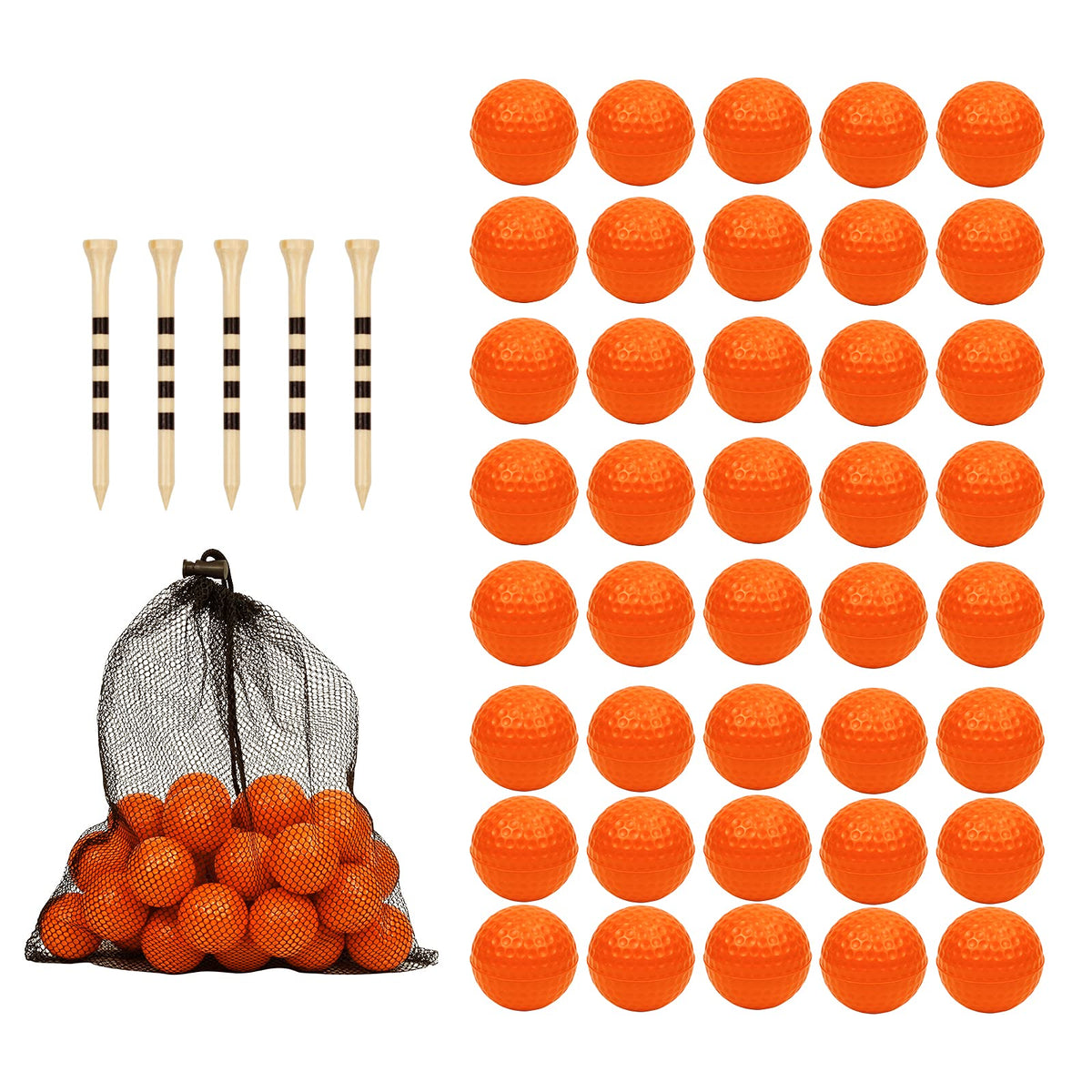 Bac-kitchen foam golf balls collection in bright colors for versatile practice indoors