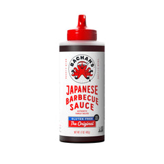 Bachan's Japanese Barbecue Sauce bottle front showcases gluten-free flavor for wings and noodles