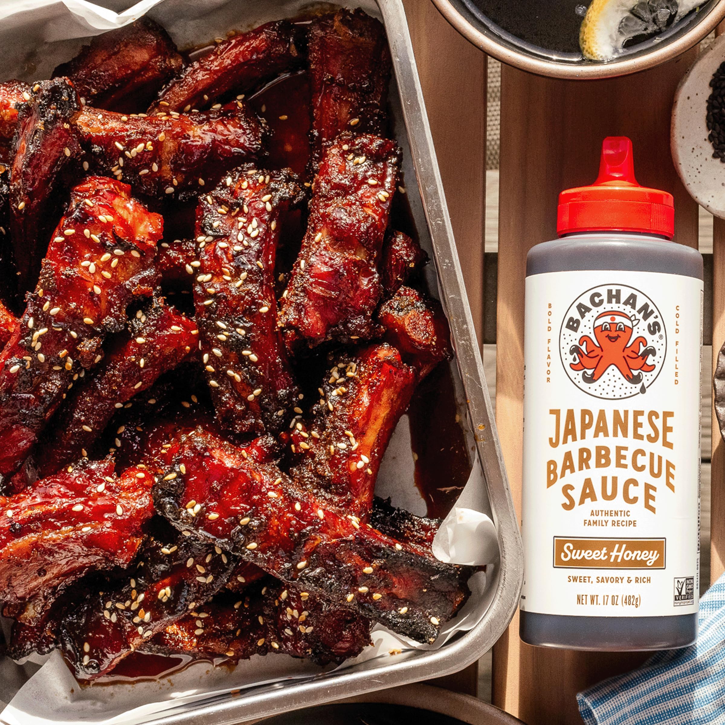 Bachan's sauce on noodles creates a restaurant-worthy profile.