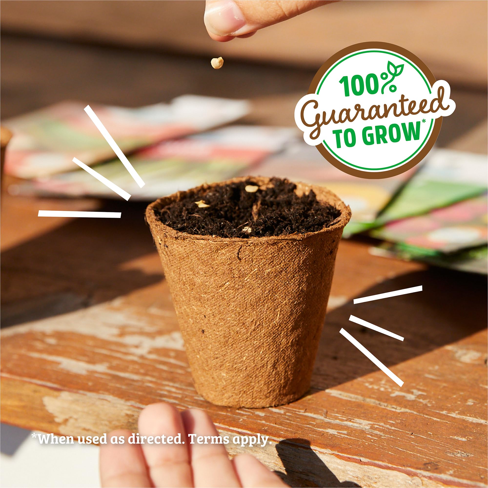 Back to the Roots organic and non-GMO seeds ensure clean, reliable germination.