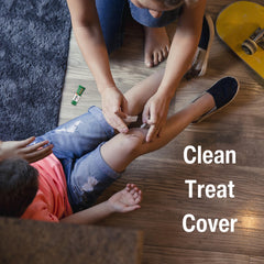 Bactine MAX bottle featured in a home first aid kit for everyday protection.
