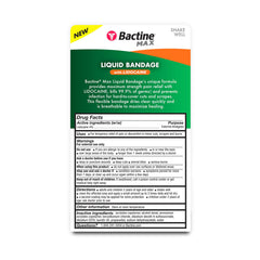 Bactine MAX applicator dispensing liquid bandage for precise wound coverage.