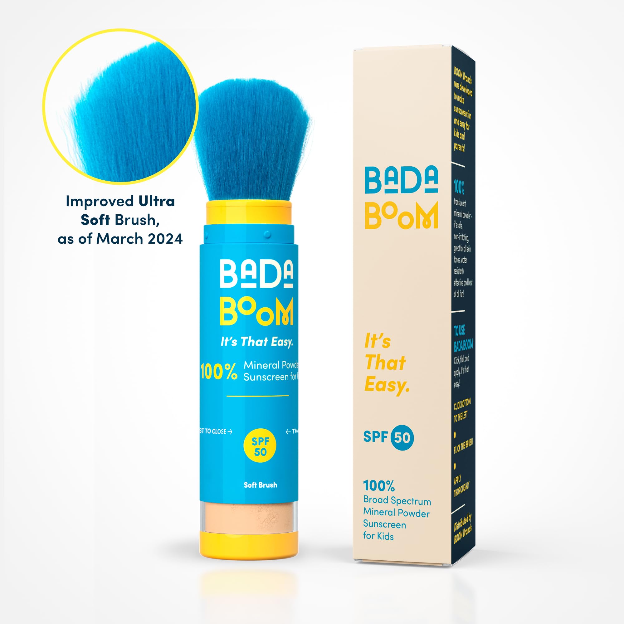 Bada Boom hypoallergenic sunscreen suitable for ages six months and up.