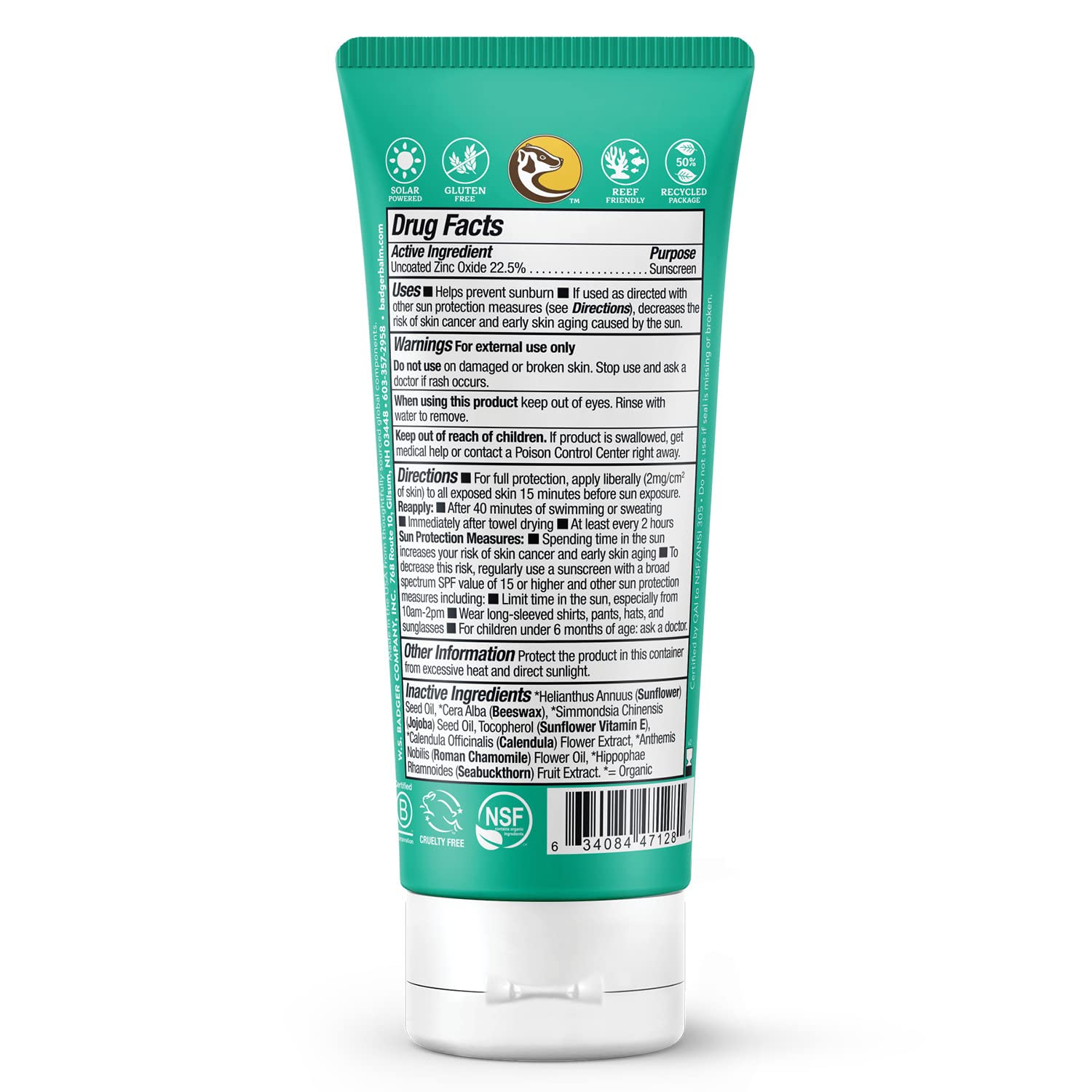 Badger Baby Sunscreen being rubbed into skin for easy clear coverage