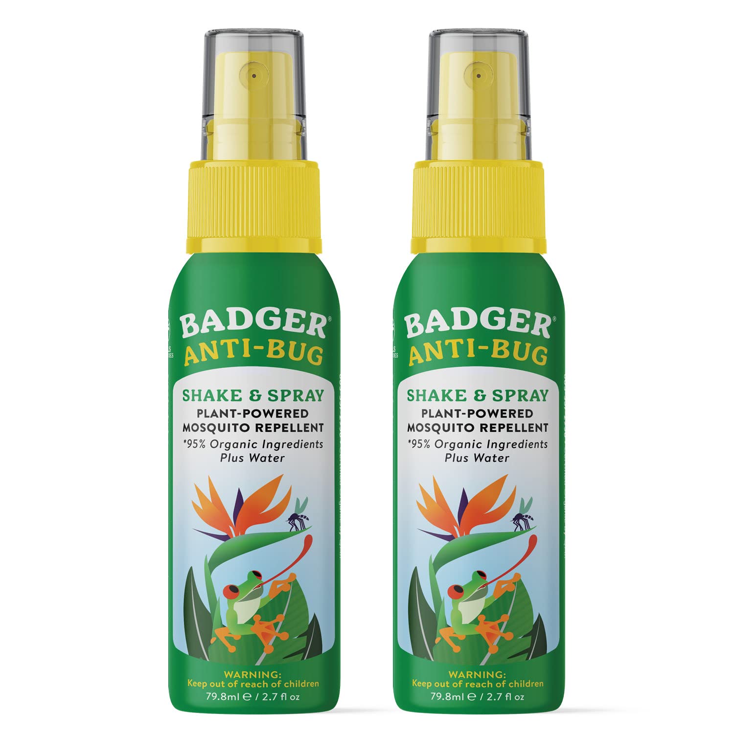 Badger Bug Spray pump bottle offers easy, on-the-go protection.