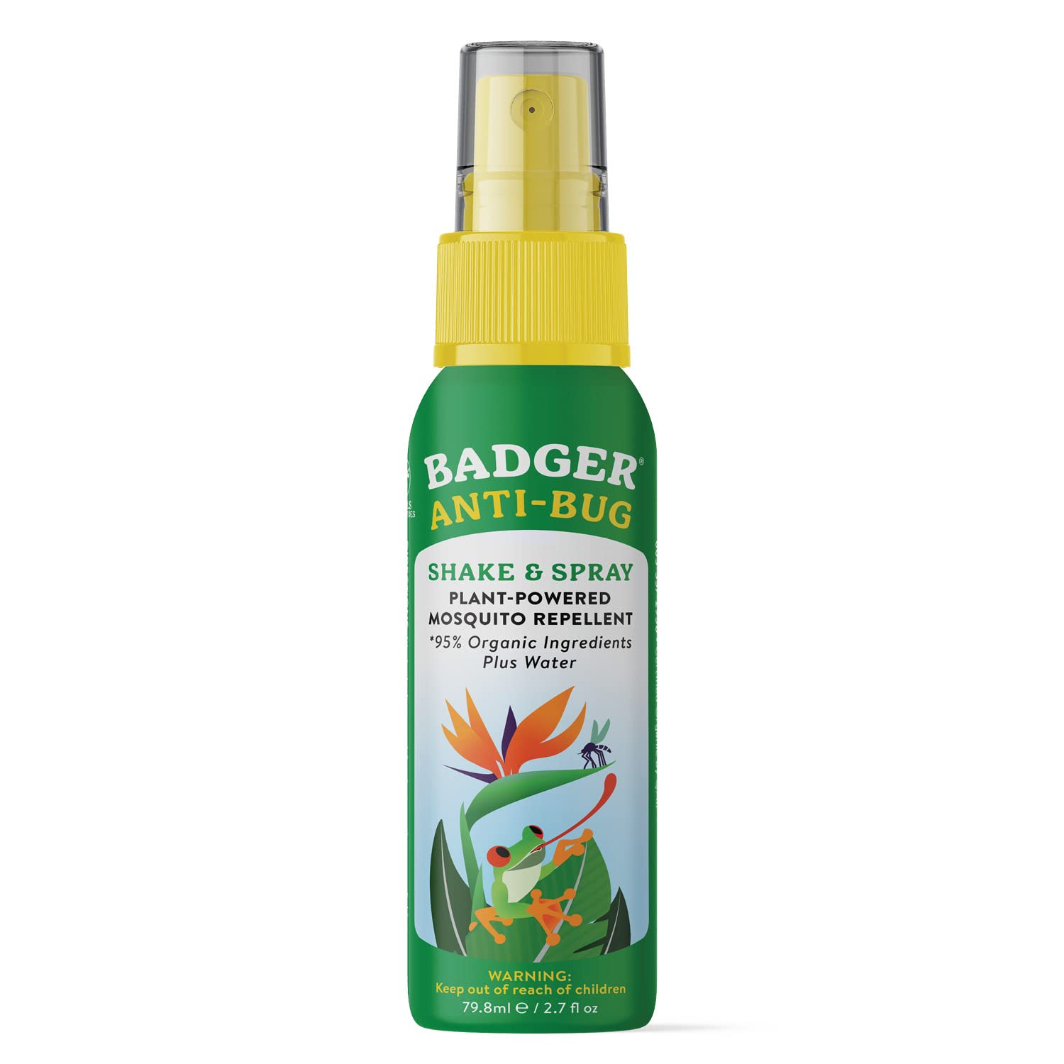 Badger Bug Spray Travel Size bottle ready for on-the-go protection on hikes.